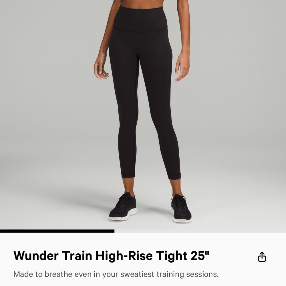 Lululemon Wunder Train High Rise Tight 25”